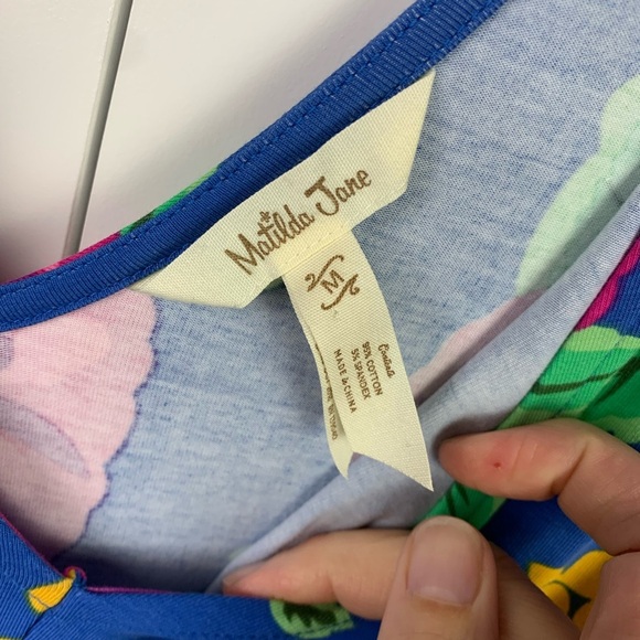 Matilda Jane MEDIUM Maxi Dress Tropical Floral Pockets Vacation Cruise - Picture 5 of 11